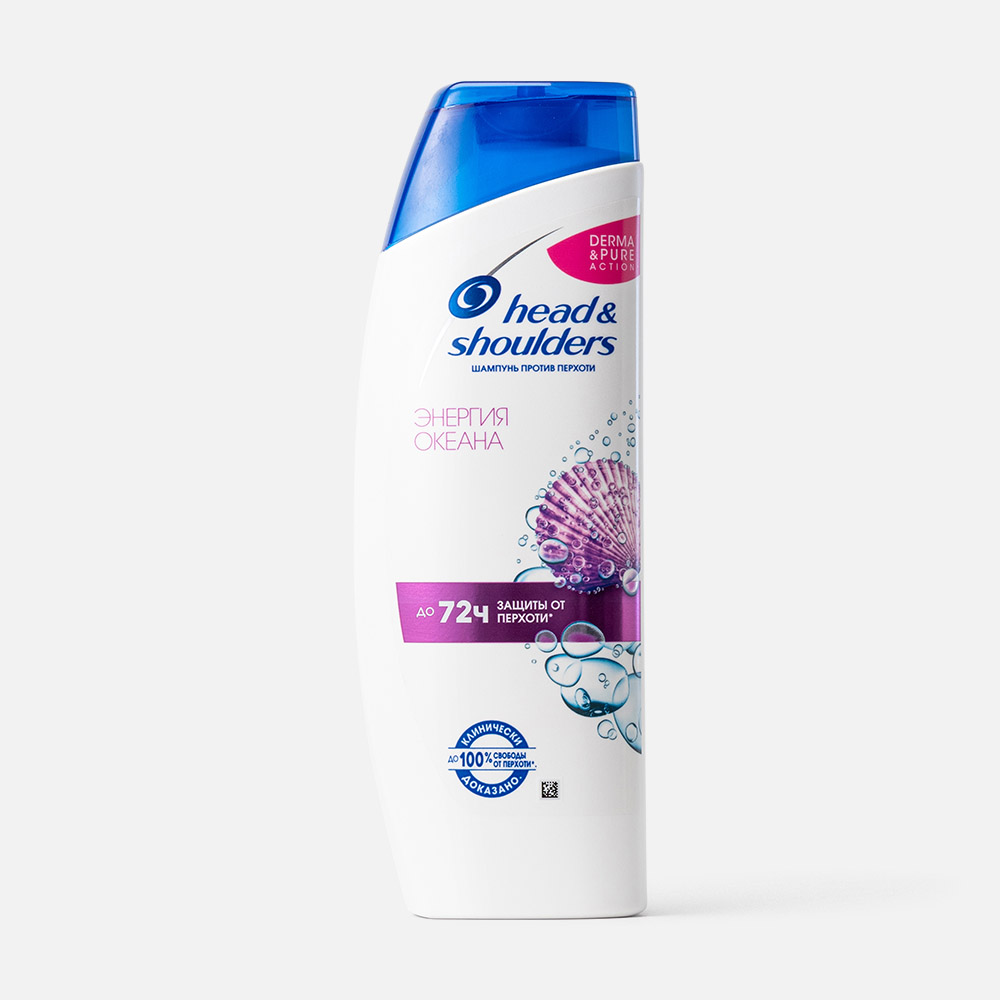 

Шампунь Head & Shoulders Энергия океана для жизненной энергии волос 400 мл, Энергия океана