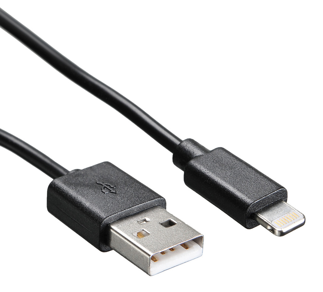 фото Кабель buro usb-ip-1.2b2a usb (m)-lightning (m) 1.2м черный