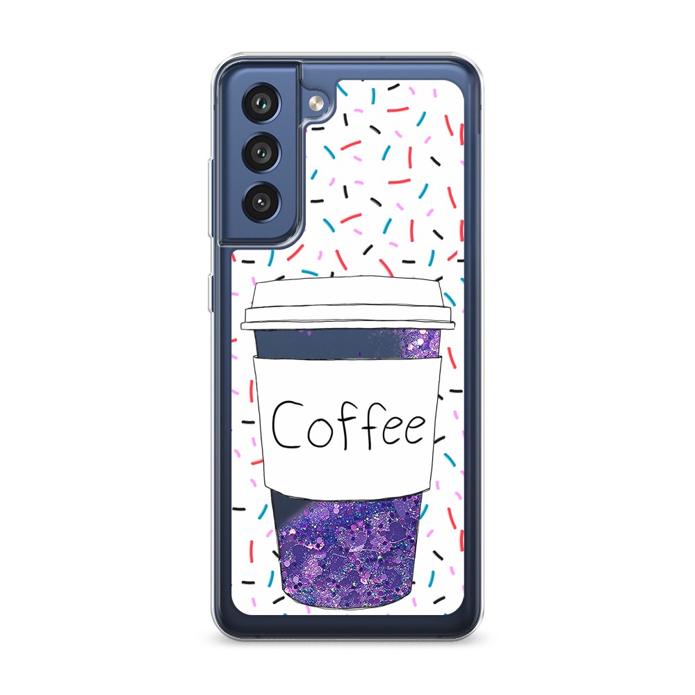 

Чехол Awog на Samsung Galaxy S21 FE / Самсунг S21 FE "Coffee прозрачный стакан", Разноцветный, 2103092-1