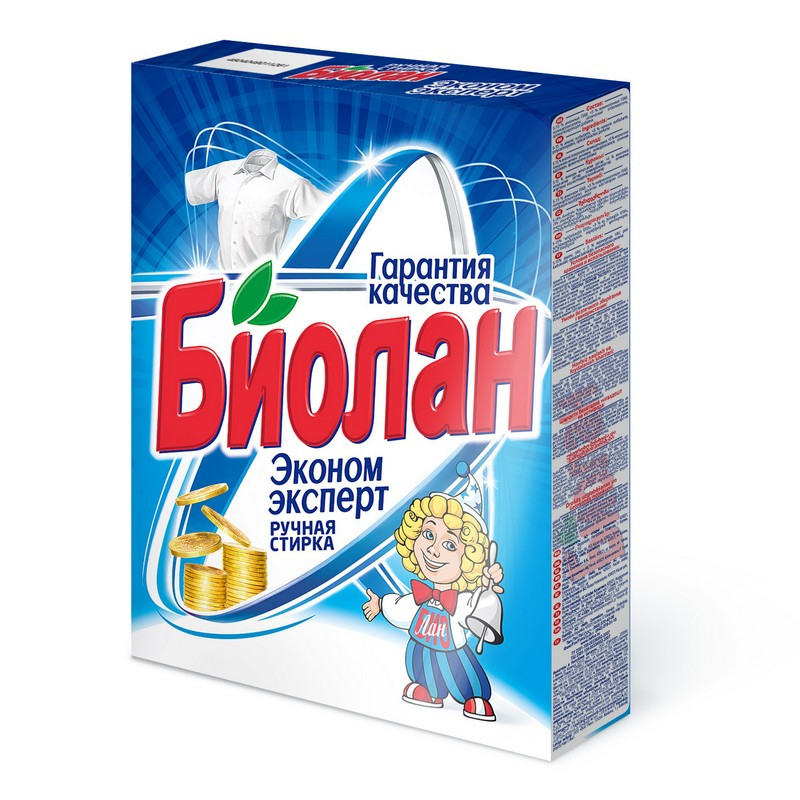 Порошок стиральный БИОЛАН Эконом Эксперт д/ручной стирки 350 гр, (3шт.)