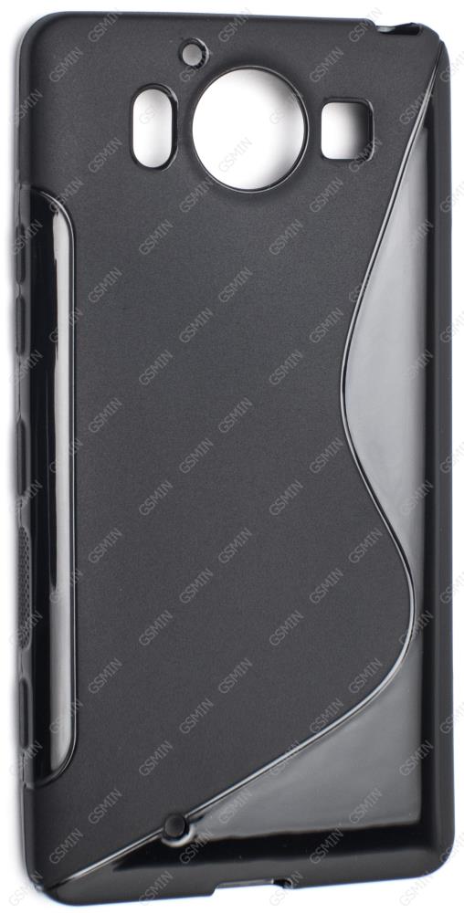 фото Чехол силиконовый для microsoft lumia 950 dual sim s-line tpu (черный) hrs