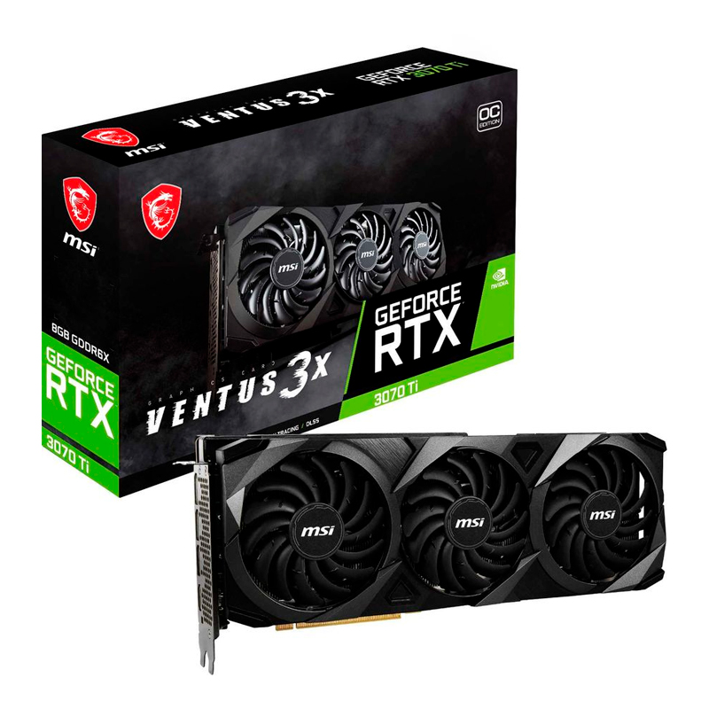 фото Видеокарта msi geforce rtx 3070 ti ventus 3x 8g oc (602-v505-04s)