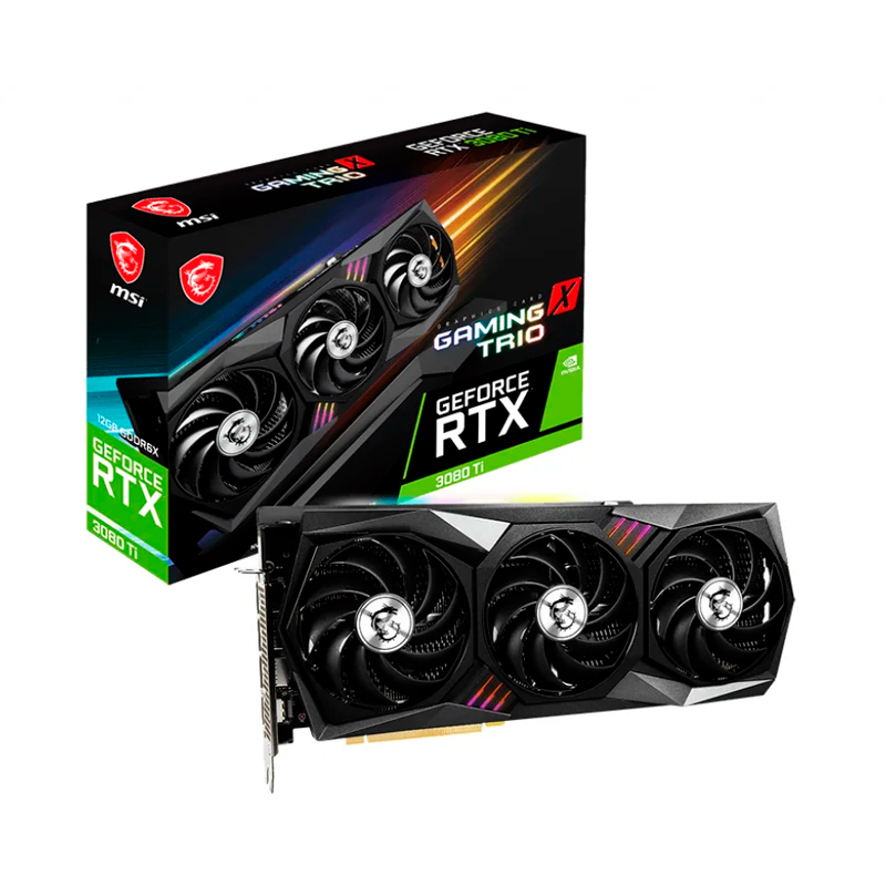 Видеокарта MSI NVIDIA GeForce RTX 3080 Ti Gaming X TRIO (RTX 3080 Ti GAMING X TRIO 12G)