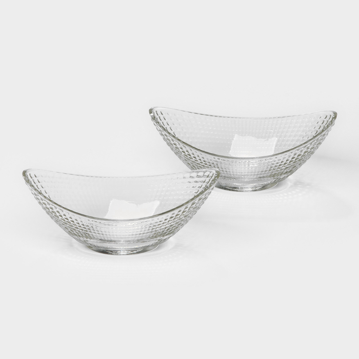 

Набор стеклянных салатников Kaveh, VENICE, 16,58,56,5 см, 2 шт