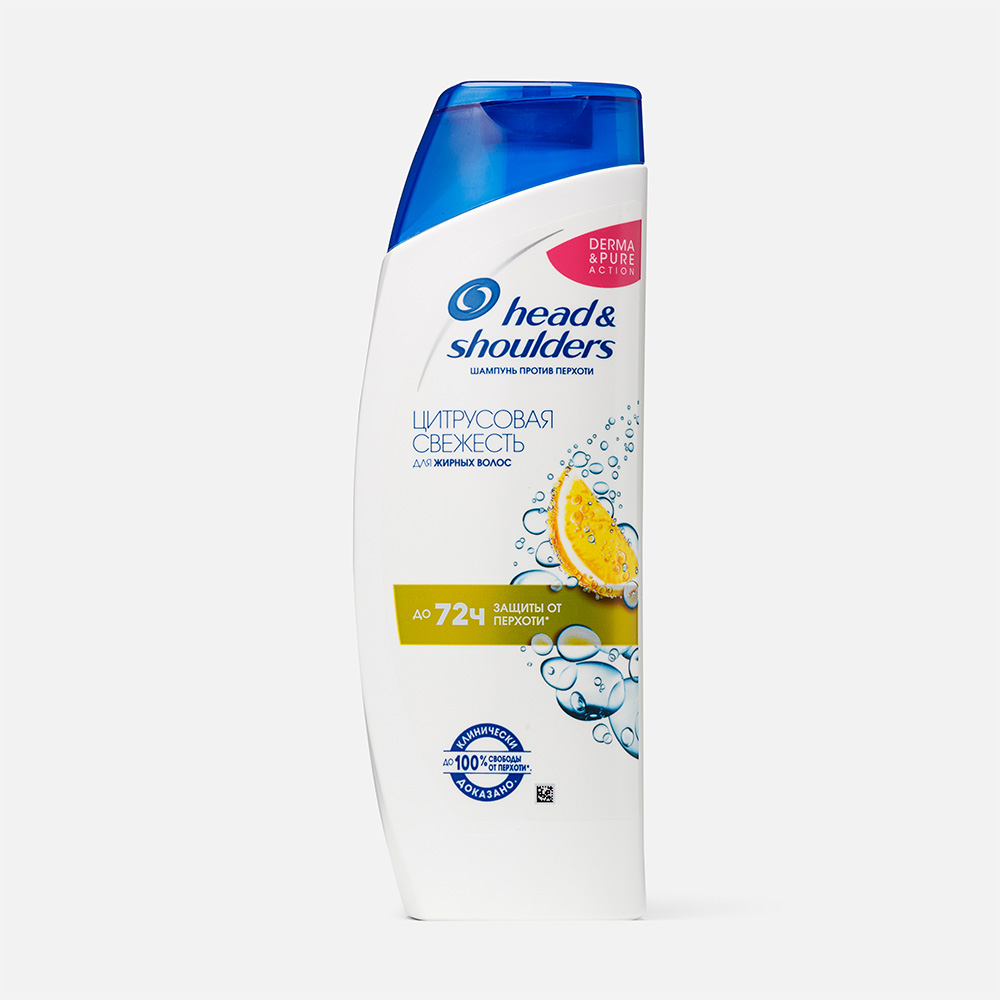 

Шампунь против перхоти Head & Shoulders Цитрусовая свежесть для жирных волос 400 мл, Цитрусовая свежесть