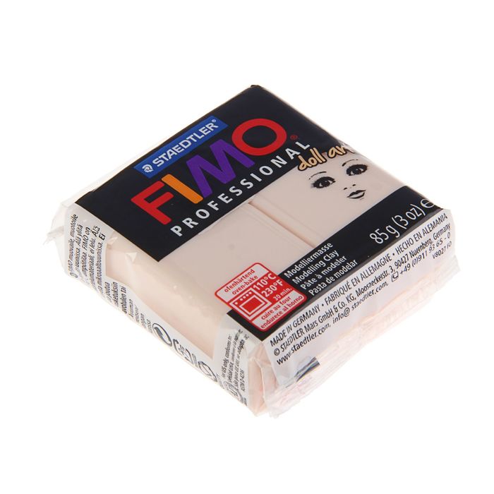 

Пластика - полимерная глина для изготовления кукол FIMO doll art, 85 г, полупрозрачный роз, Розовый