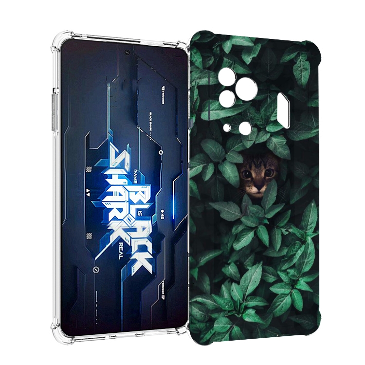 

Чехол MyPads котенок в листьях для Xiaomi Black Shark 5 Pro, Прозрачный, Tocco