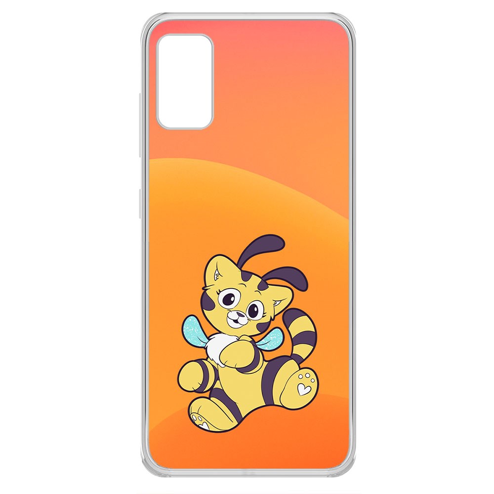 

Чехол-накладка Krutoff Clear Case Хаги Ваги - Кошка-Пчёлка для Samsung Galaxy A41 (A415)