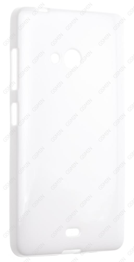 Чехол силиконовый для Microsoft Lumia 540 Dual sim TPU (Белый)