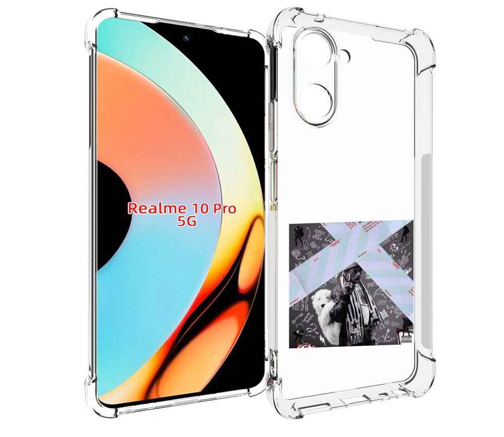 

Чехол бампер MyPads Lil Uzi Vert - Luv Is Rage 2 для Realme 10 P..., Прозрачный, Tocco