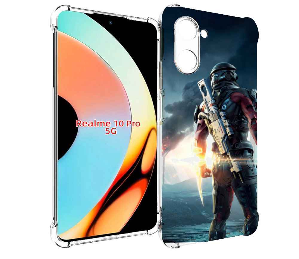 

Чехол бампер MyPads Mass Effect Andromeda Ryder для Realme 10 Pr..., Прозрачный, Tocco