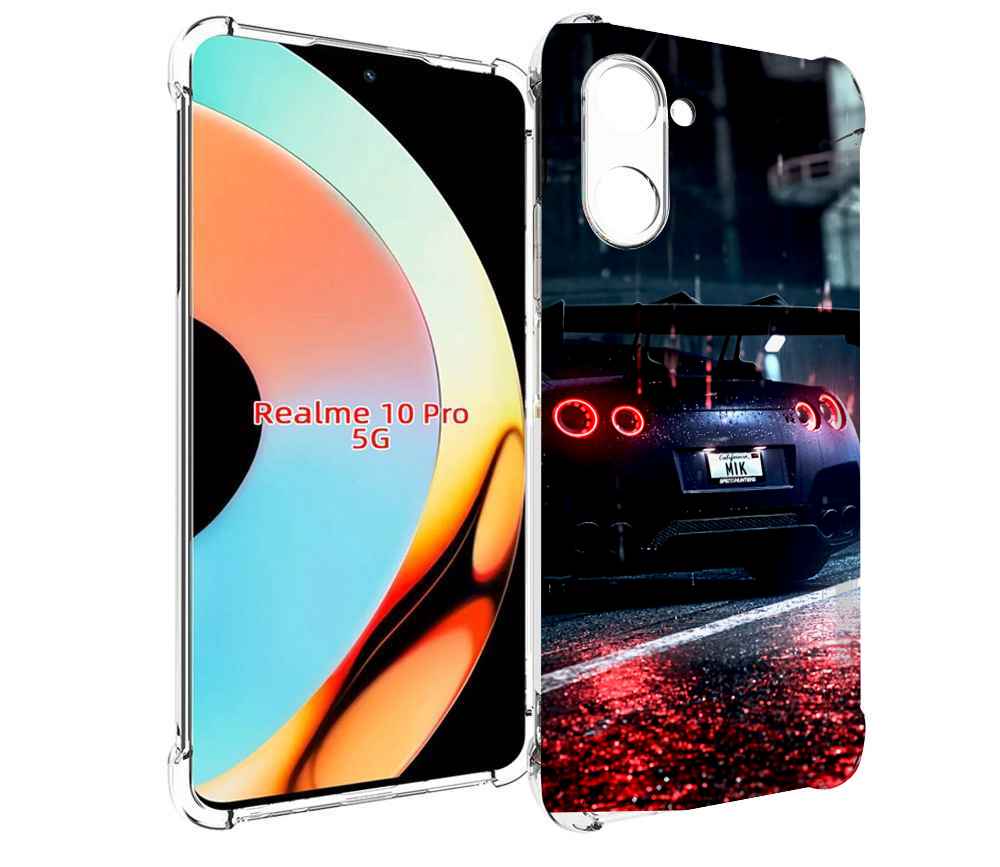 

Чехол бампер MyPads Nissan Skyline для Realme 10 Pro противоударный, Прозрачный, Tocco