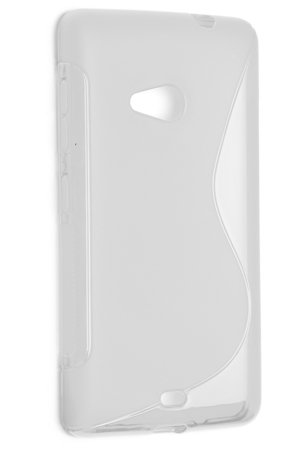 фото Чехол силиконовый для microsoft lumia 535 dual sim s-line tpu (прозрачно-матовый) hrs