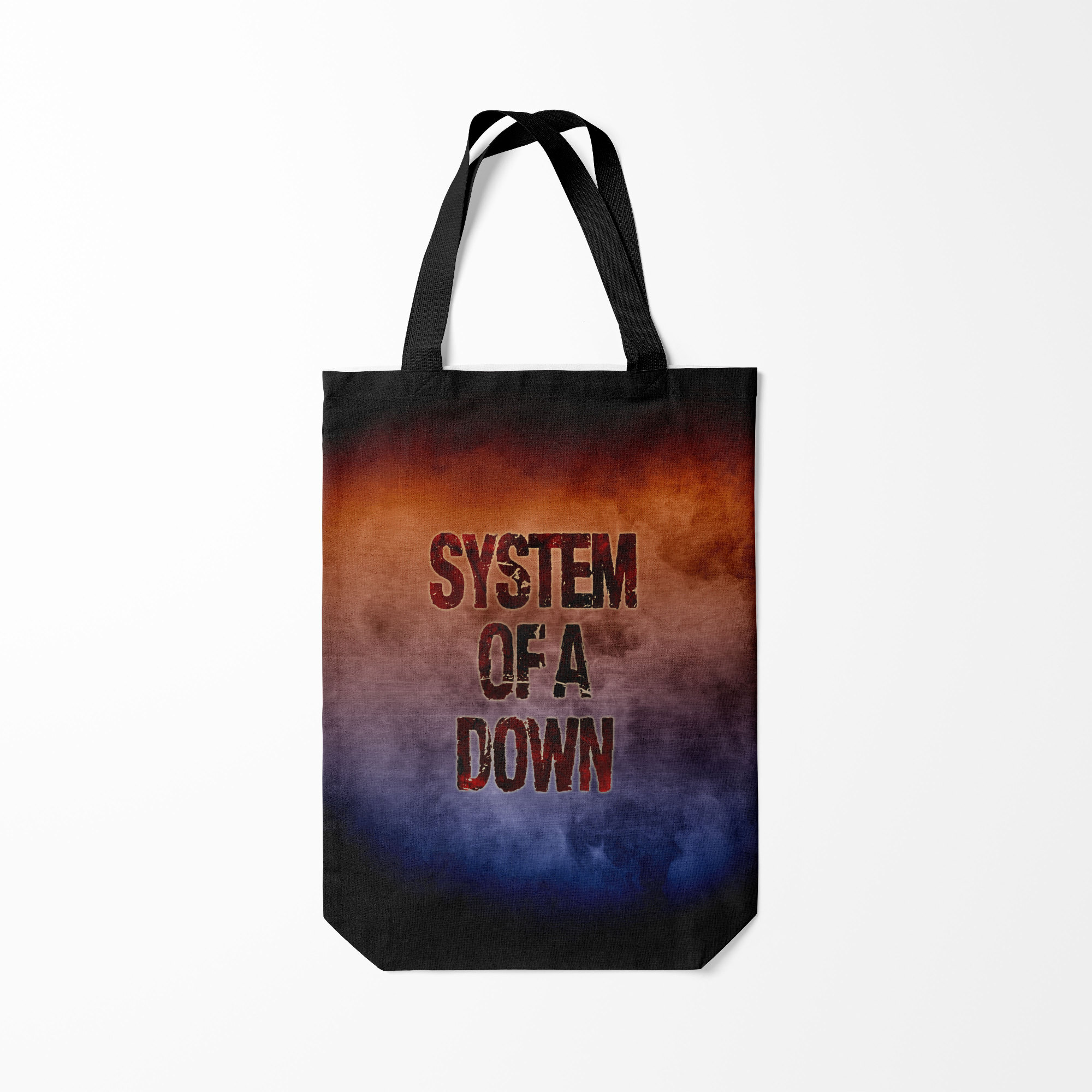 

Сумка шoппер унисекс Burnettie System of a Down, черный, System of a Down