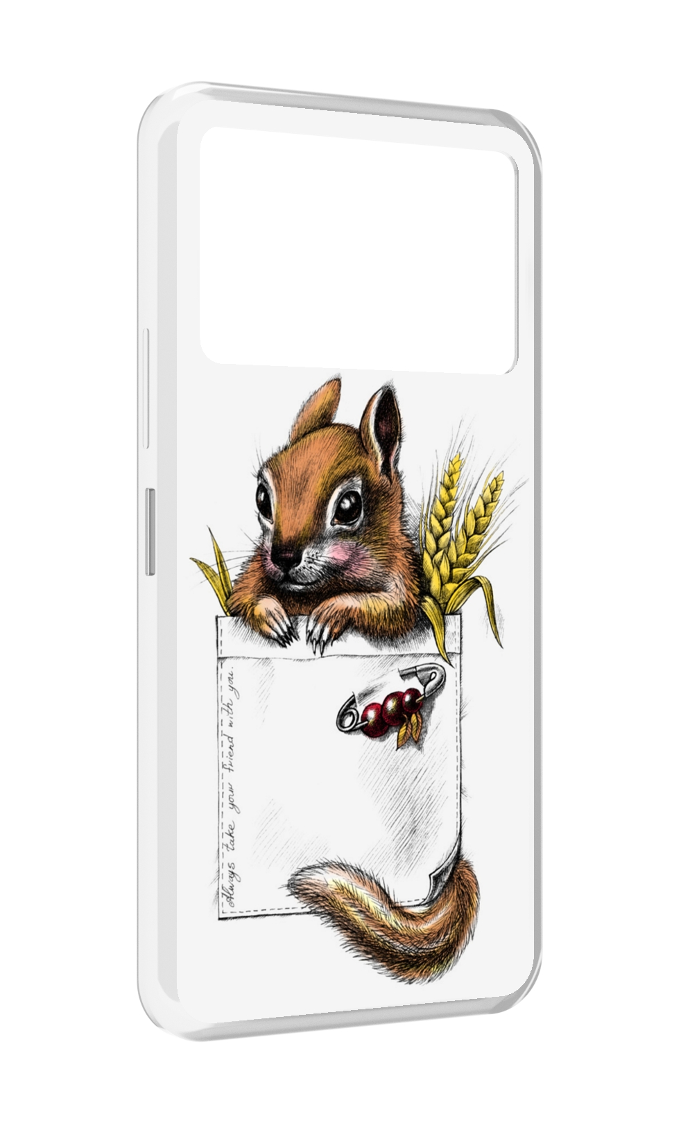 

Чехол MyPads Белочка для Infinix NOTE 12 VIP (X672), Прозрачный, Tocco