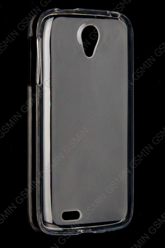 Чехол силиконовый для Lenovo S820 TPU Прозрачно-Матовый (Прозрачный)