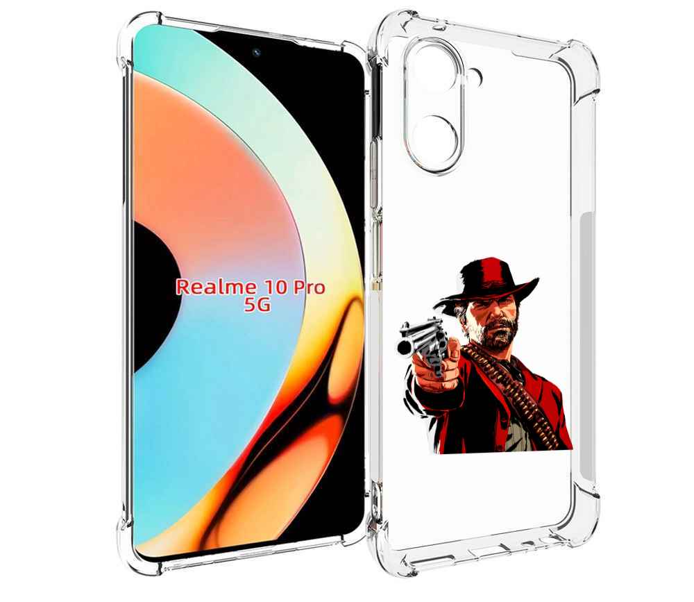 

Чехол бампер MyPads Red-Dead-Redemption-2-РДР-2 для Realme 10 Pr..., Прозрачный, Tocco