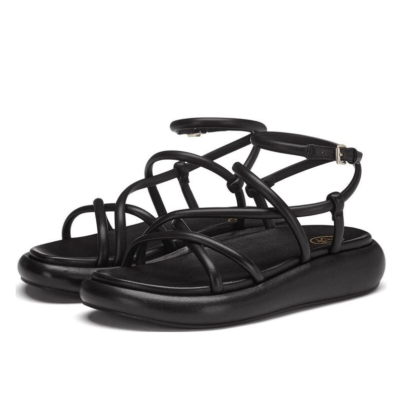 

Сандалии женские Ash SS24-M-138491-001 черные 39 EU, Черный, SS24-M-138491