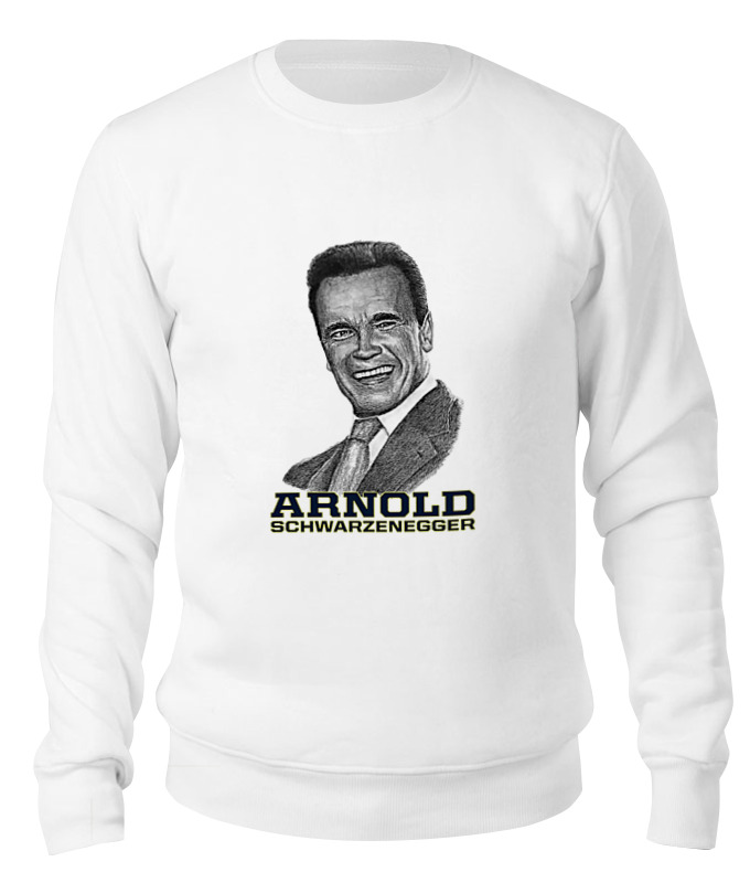 

Свитшот унисекс Printio Arnold schwarzenegger белый L, Arnold schwarzenegger