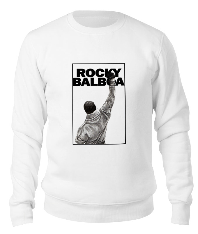 

Свитшот унисекс Printio Rocky balboa белый L, Rocky balboa