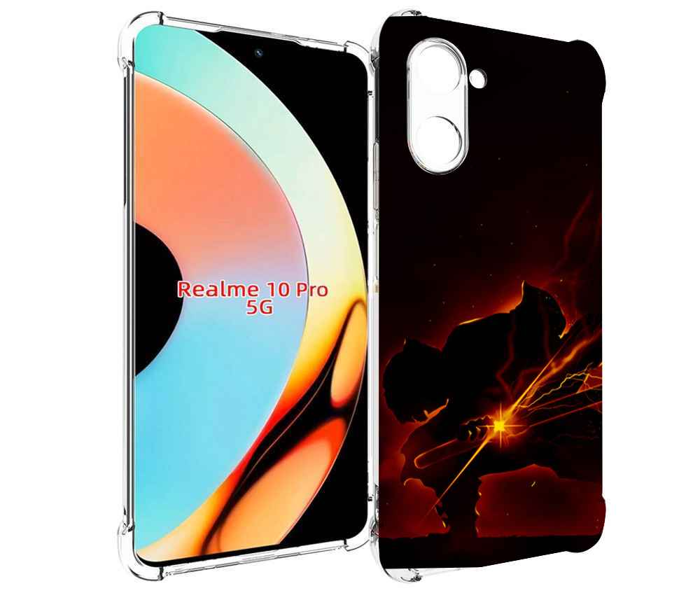 

Чехол бампер MyPads demon-slayer-зеницу для Realme 10 Pro против..., Прозрачный, Tocco