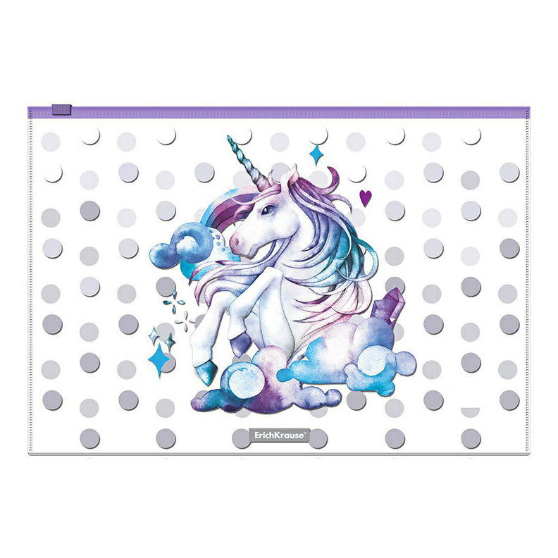 

Zip-пакет на молнии A4 ErichKrause Dream Unicorn разноцветный