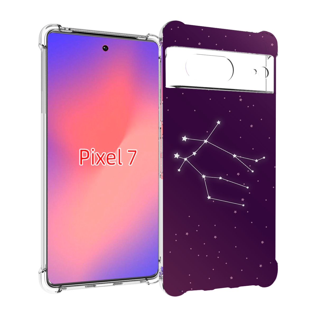 

Чехол Mypads Знак-Зодиака-Близнецы-4 Для Google Pixel 7, Прозрачный, Tocco