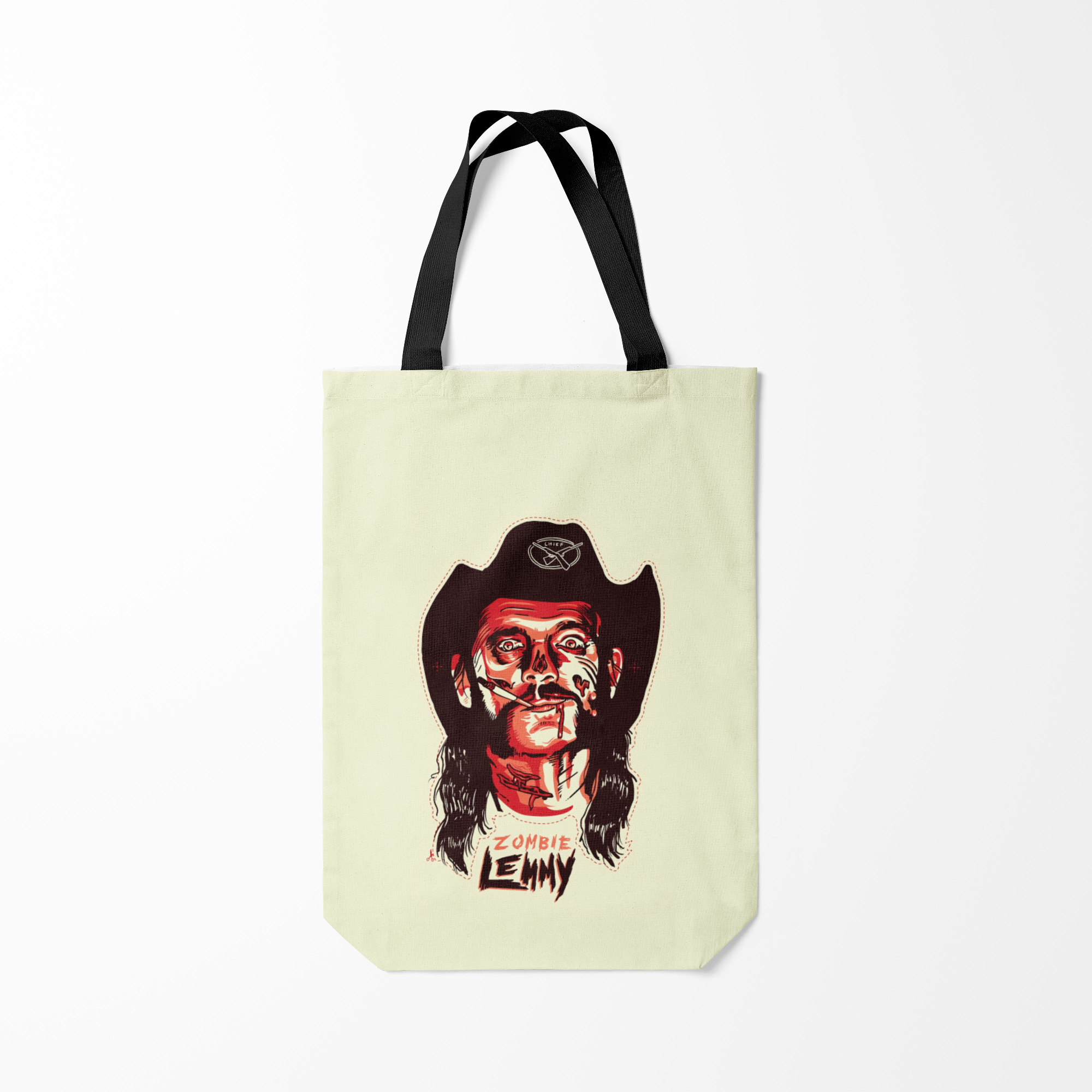 

Сумка шoппер унисекс Burnettie Zombie Lemmy, бежевый, Zombie Lemmy