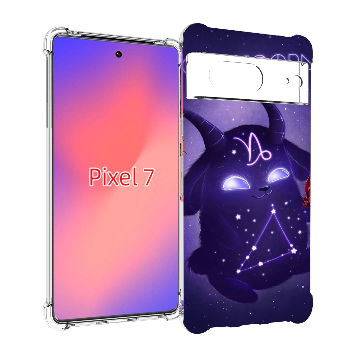 

Чехол Mypads Знак-Зодиака-Козерог-7 Для Google Pixel 7, Прозрачный, Tocco