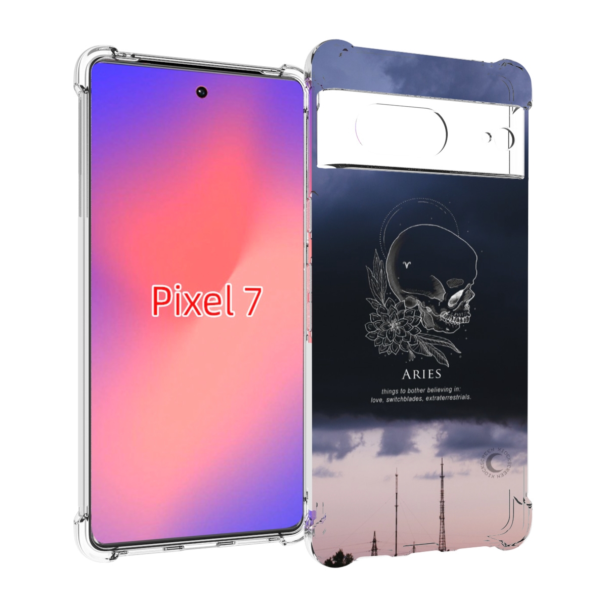 

Чехол Mypads Знак-Зодиака-Овен-4 Для Google Pixel 7, Прозрачный, Tocco