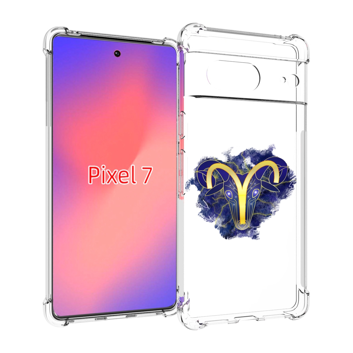 

Чехол Mypads Знак-Зодиака-Овен-8 Для Google Pixel 7, Прозрачный, Tocco