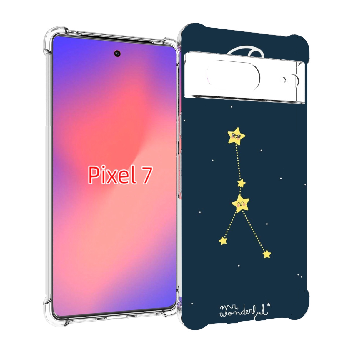 

Чехол Mypads Знак-Зодиака-Рак-3 Для Google Pixel 7, Прозрачный, Tocco