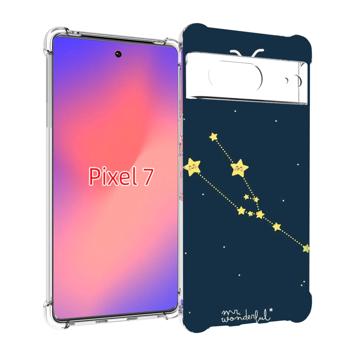 

Чехол Mypads Знак-Зодиака-Телец-4 Для Google Pixel 7, Прозрачный, Tocco