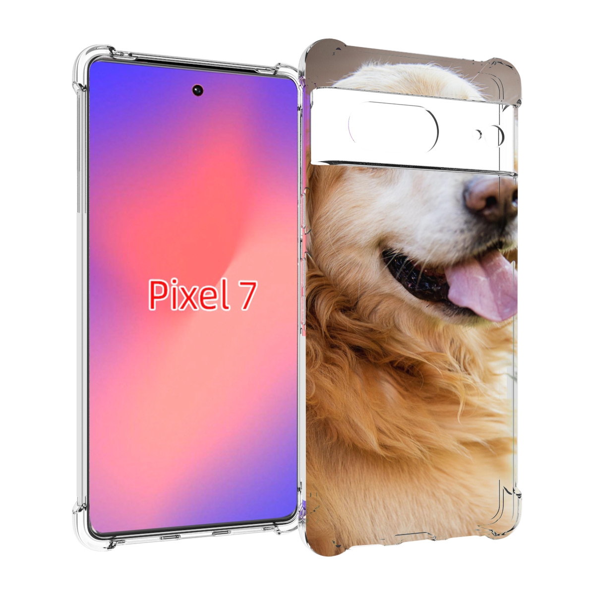 

Чехол Mypads Золотистыи Ретривер Для Google Pixel 7, Прозрачный, Tocco