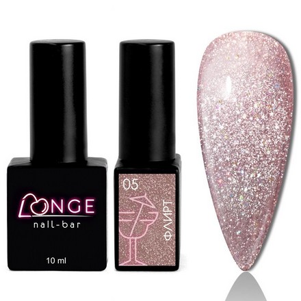 

Гель-лак для ногтей Longe nail-bar Флирт №05