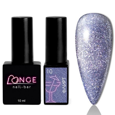 

Гель-лак для ногтей Longe nail-bar Флирт №10