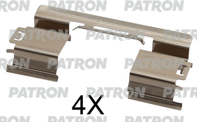 PATRON PSRK1346 Комплект монтажный тормозных колодок дисковых CHEVROLET ORLANDO 11- CRUZ 902₽