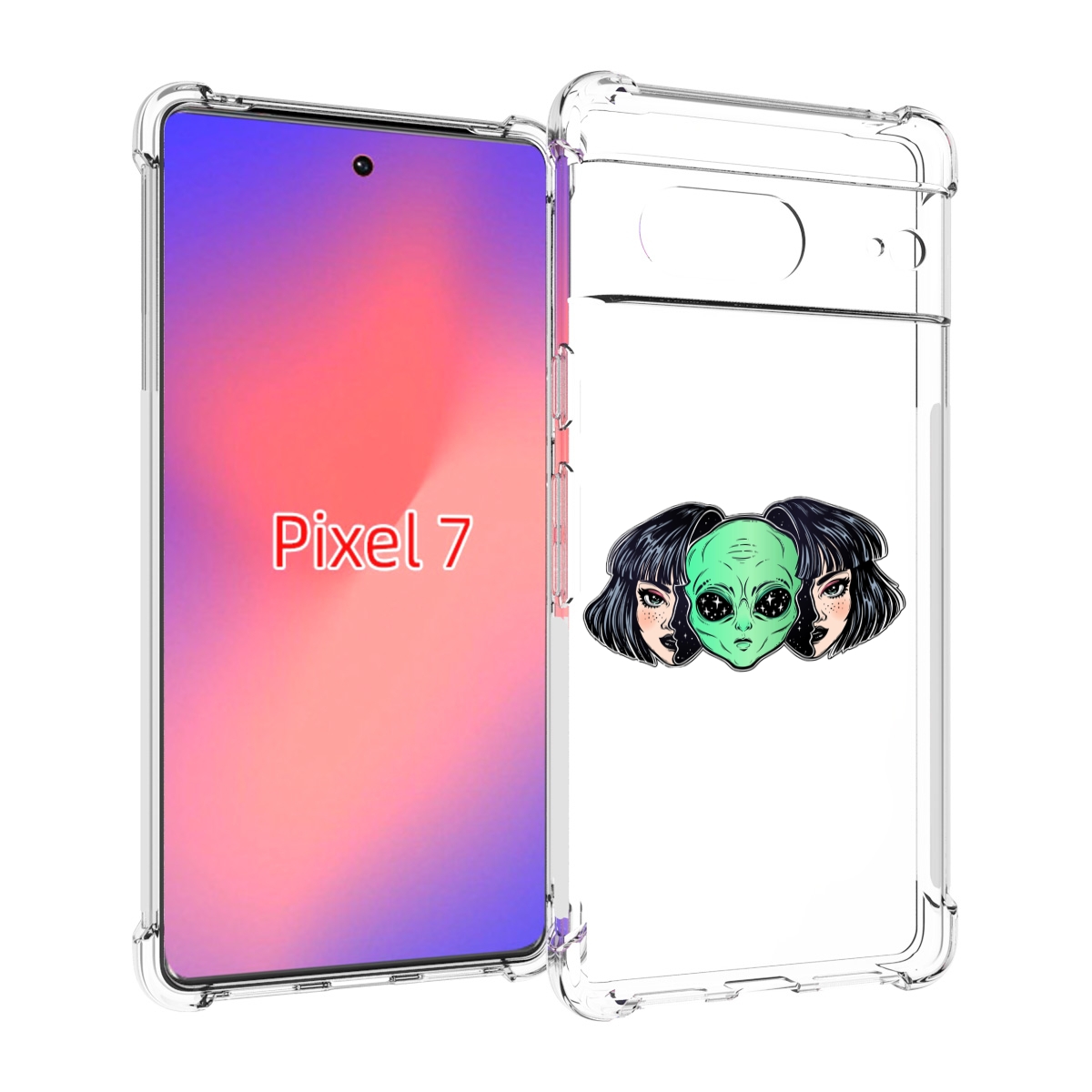 

Чехол Mypads Инопланетянин В Девочке Женский Для Google Pixel 7, Прозрачный, Tocco
