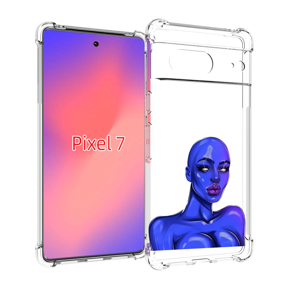 

Чехол Mypads Инопланетянка Для Google Pixel 7, Прозрачный, Tocco