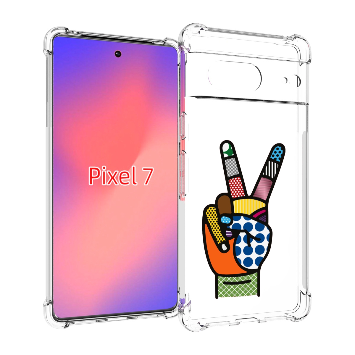 

Чехол Mypads Йоу Пальчики Для Google Pixel 7, Прозрачный, Tocco