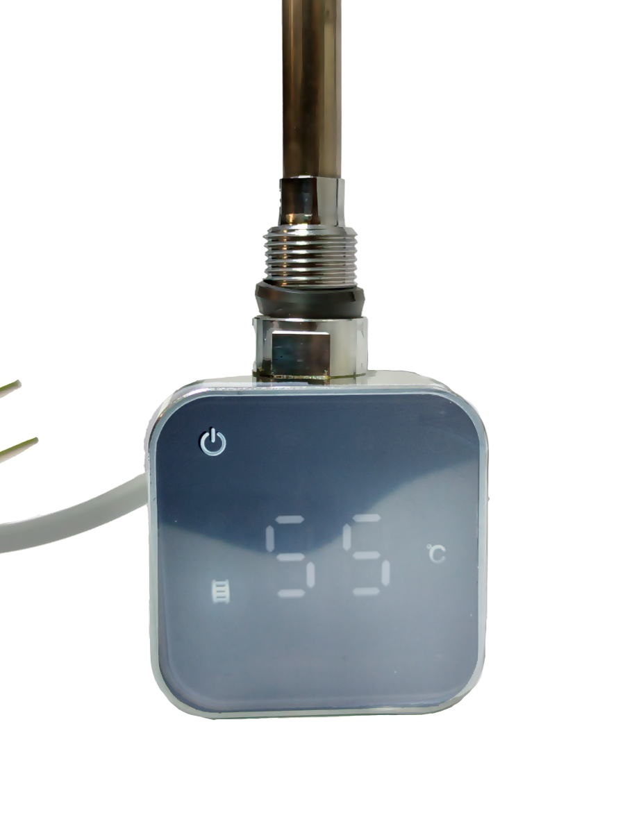 Электрический ТЭН LUX-04М-300 с дисплеем и таймером (сенсор) 300W хром