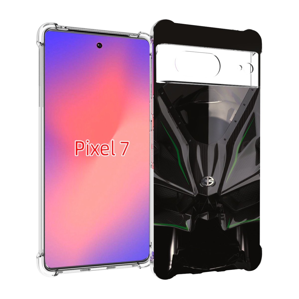 

Чехол Mypads Кавасаки Мото Для Google Pixel 7, Прозрачный, Tocco