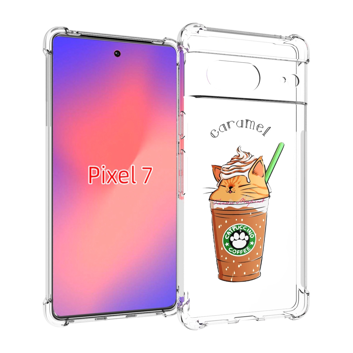 

Чехол Mypads Карамельный Напиток Женский Для Google Pixel 7, Прозрачный, Tocco