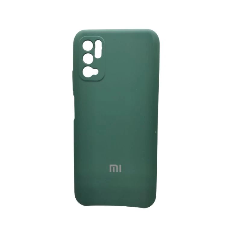 фото Чехол silicone cover с защитой камеры xiaomi poco m3 pro (зеленый)