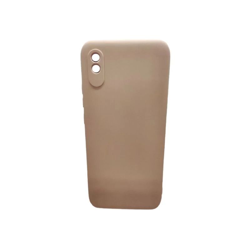 фото Чехол silicone cover с защитой камеры xiaomi redmi 9a (персиковый)