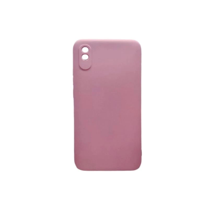 фото Чехол silicone cover с защитой камеры xiaomi redmi 9a (светло-розовый)