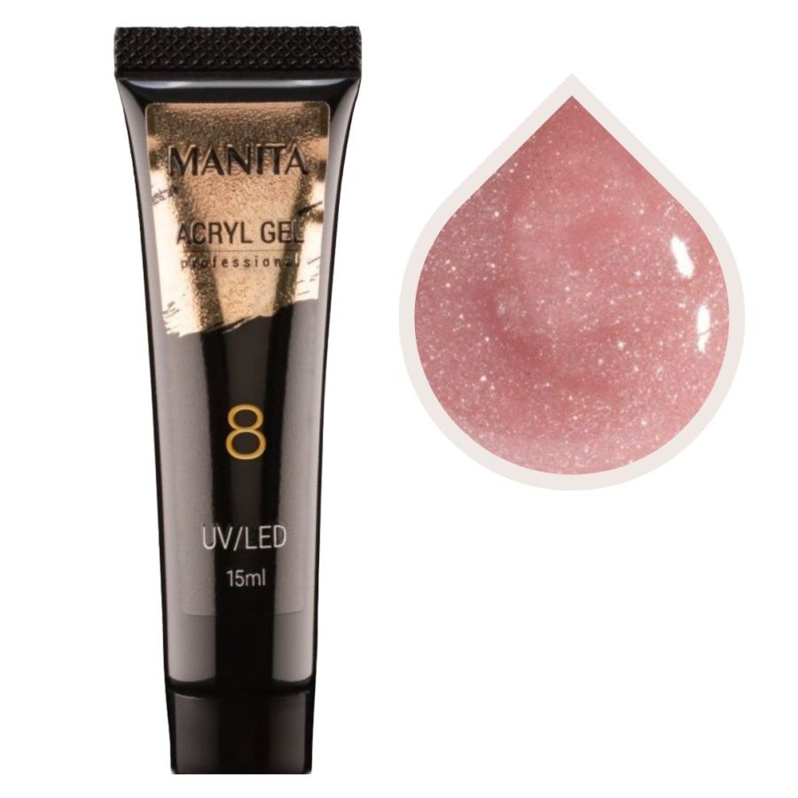 

Акриловый гель Manita Professional для моделирования ногтей №08 15 мл, kr-21796