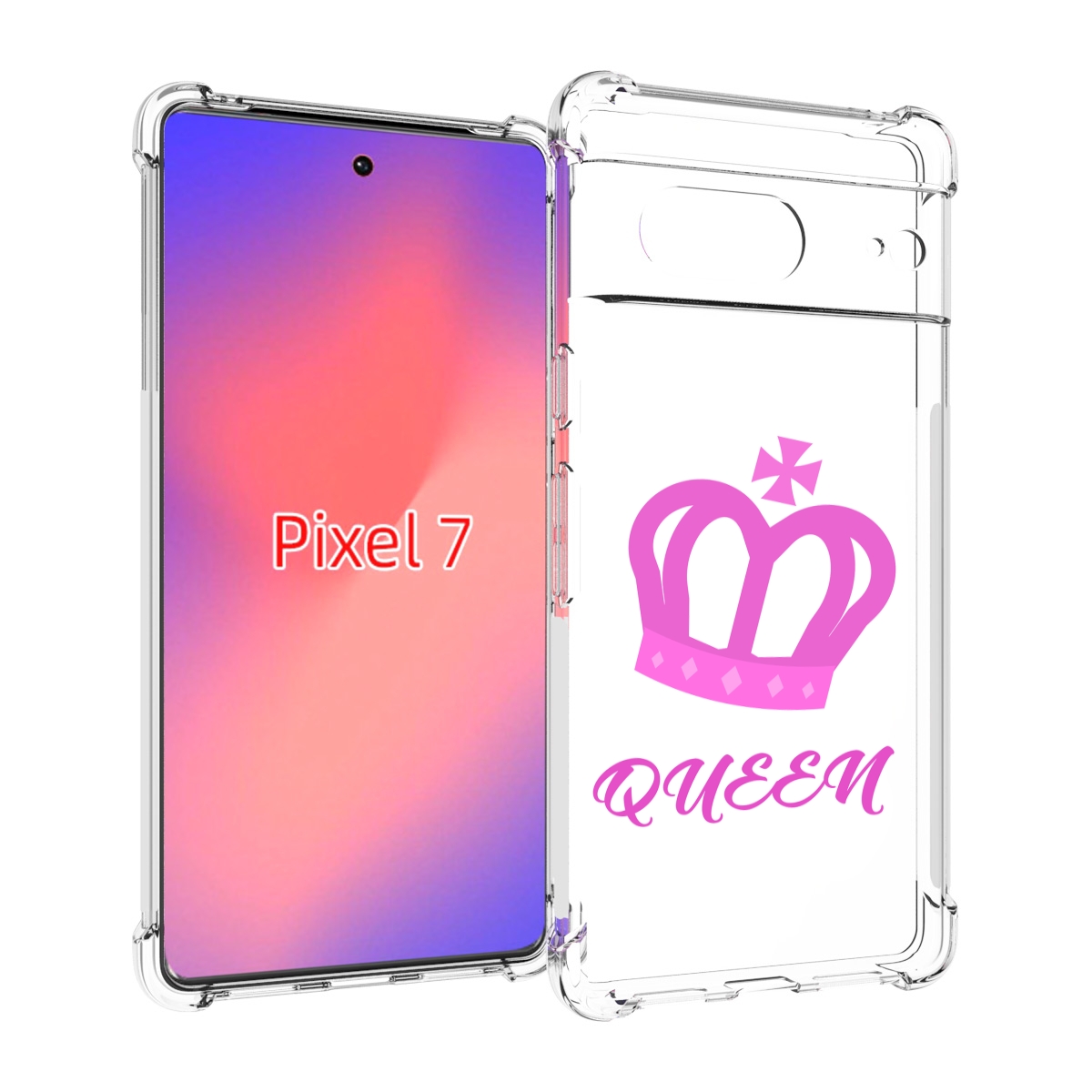 

Чехол Mypads Корона-Королевы-Розовый Для Google Pixel 7, Прозрачный, Tocco