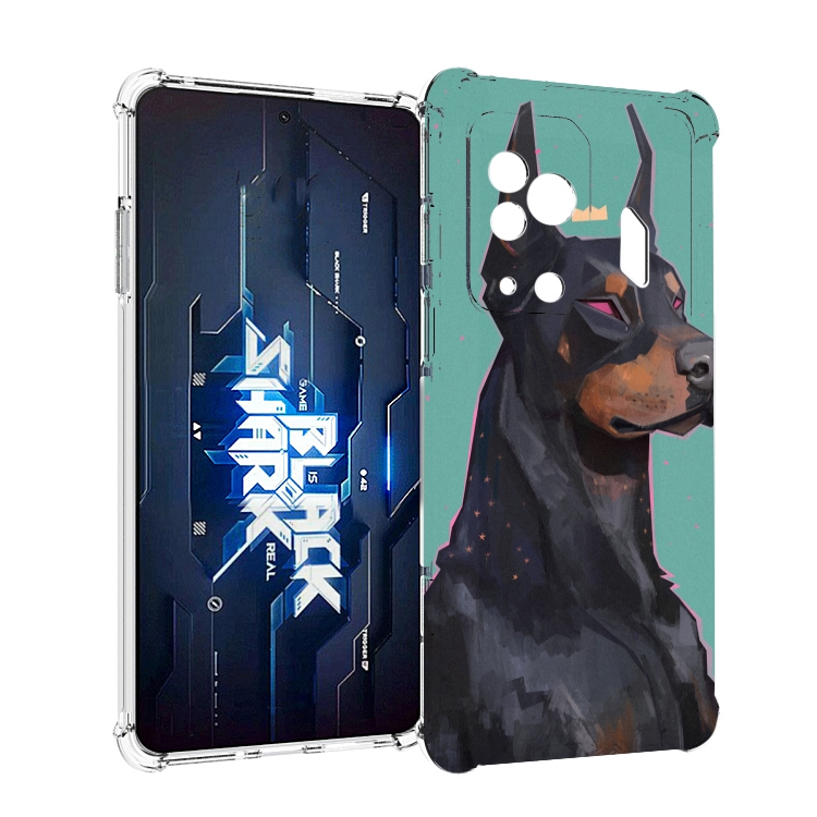 

Чехол MyPads красивый-доберман для Xiaomi Black Shark 5 Pro, Прозрачный, Tocco