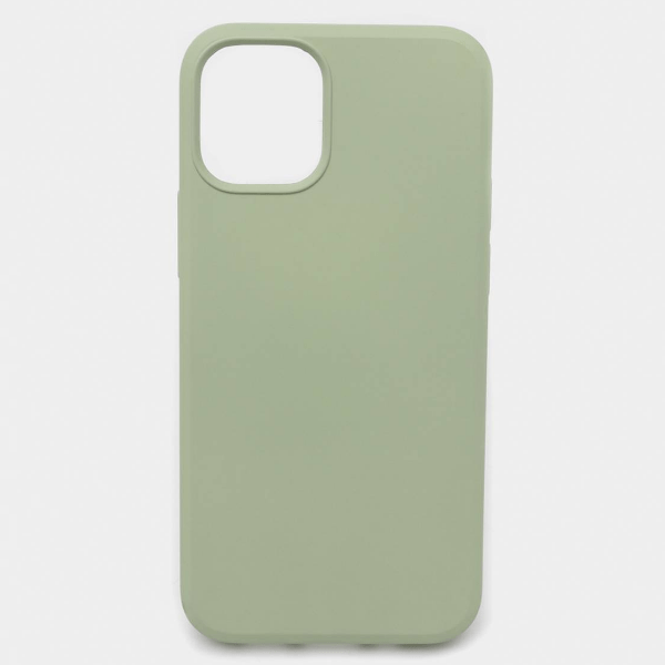 фото Чехол iphone 12 mini silicon сase (с лого), фисташковый nobrand